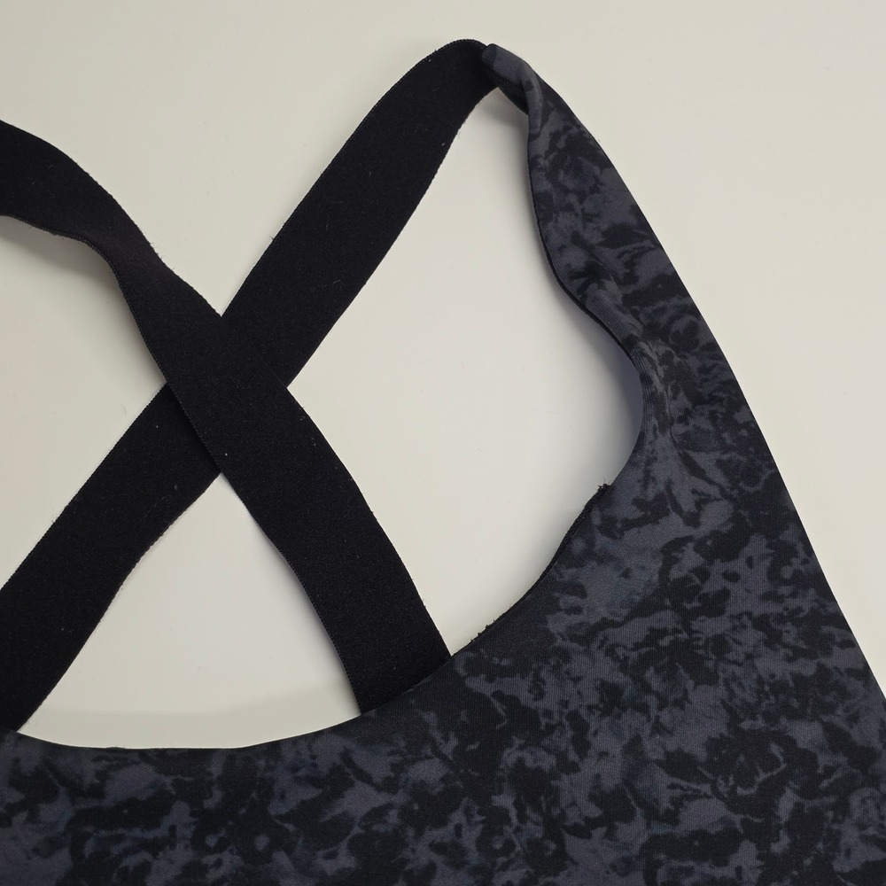 Lole Sports Bra Womens Large Black Grey Camo Crossback High Impact Athleisure - Picture 3 of 12